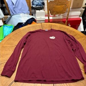 Men's Dr.Pepper Fanville Burgundy Long Sleeve Tee